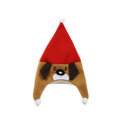 China Fleece 2018 New Year Party Christmas Dog Owl Giant Santa Hat for sale