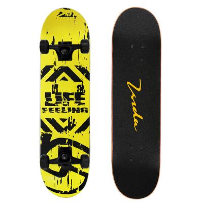 China Youth Beginners Skateboard Teenagers Adult PU Dual Wheel Professional Rocker Board for sale