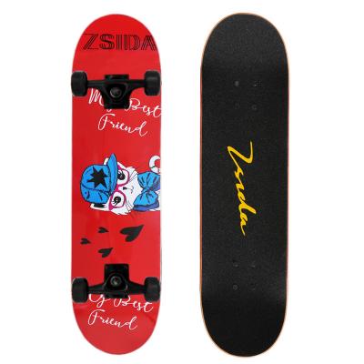 China Young Double Deformed Beginner Skateboard Youth Street Sweeping Professional Four Wheel Scooter for sale