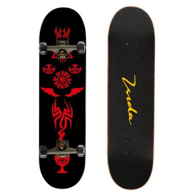 China Pollution Cheap High Quality Green Free Fashion Creative Tilt Skateboard Youth Dual 7 Layer Maple Beginner Deck Youth for sale