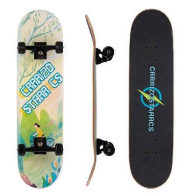 China High Speed ​​Drift Skateboard Double Youth Beginner Cool Maple Rocker Board for sale