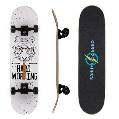 China Youth Professional Wholesale Board 100% 7-Layer Maple Painted Art Deck Skateboard for sale