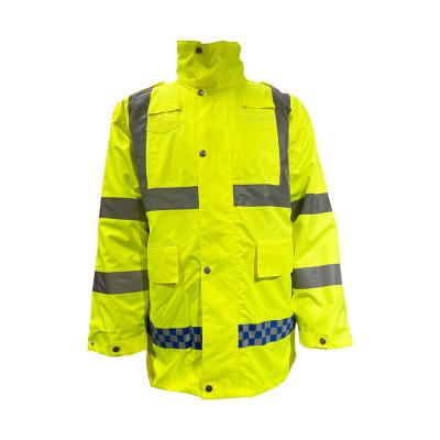 China High Quality Waterproof Reflective Waterproof Thicken Warm Release Coat Safety Work Wear for sale