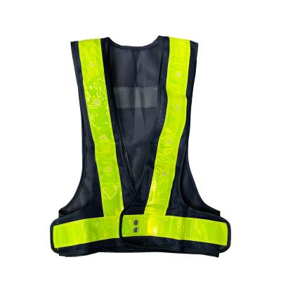 China Comfortable Hot Sale Adjustable Pockets Polyester High Visibility Vest For Safety for sale