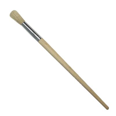 China Natural Varnished Round Brush Handle Artist Paint Brush for sale