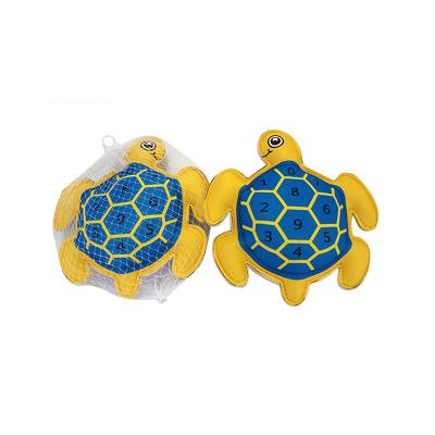 China Floating Pool Toy Swimming Pool Games Numbers Blue Turtle Sea Animal Bath Toy for sale