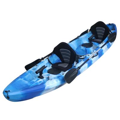 China Foot Pedal Drive Plastic kayak wholesale Fishing kayak 2 person sea kayak Te koop