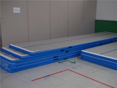 China High Strength Inflatable Tumbling Mat , Gymnastics Air Mat Floor 15*2*0.2M for sale