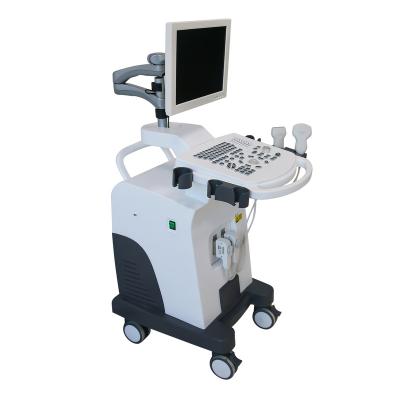 China Hot Sale Digital B/W 2D Ultrasound Machine Full Metal Ultrasound Base Level Medical Trolley To Scanner With CE ISO13485 for sale