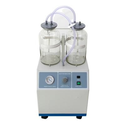 China 2 Bottle Large Flow Medical ICU Hospital Prices Medical Suction Pump Home Cheap Surgical Portable Electric Suction Machine Medical Suction Pump for sale