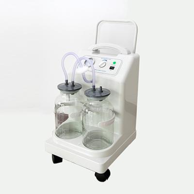 China ICU Hospital Medical Home Surgical Bottles 2 Push Type Portable Medical Electric Suction Machine Medical Phlegm Suction Pump for sale