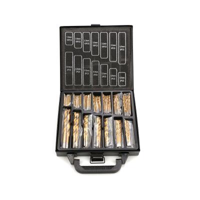 China Hot Selling High Quality Metal Drilling Factory HSS 99PCS Twist Metal Drill Bits Set Titanium For Steel Metal for sale