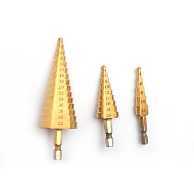 China High Quality Metal Drilling Factory HSS Step Cone Drill Bit For Hard Steel Metal Drilling for sale