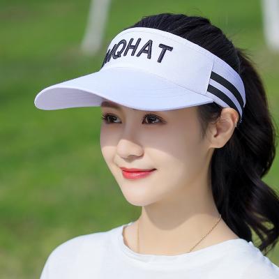 China Contrast Color Sun Shade Hat Suppliers Custom Design Snapback Hats Sun Visor Summer Hat Women White Baseball Cap For Sale for sale