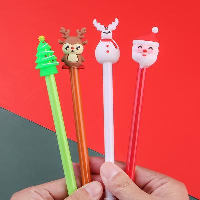 China New Kawaii Gel Pen With Cat Paw Rabbit Christmas Cartoon Normal Creative Cute Stationery Style Multi Color For Office Workers Kids for sale