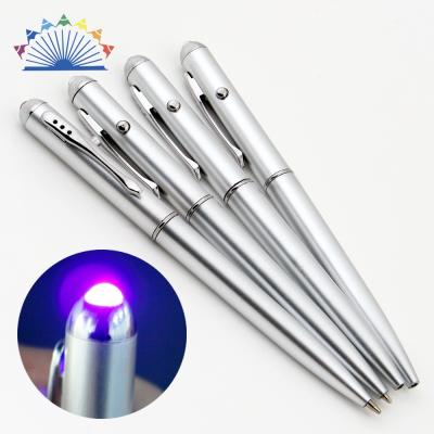 China Promotional Pen Promotional Led UV Light Spy Magic Pen With Secret Invisible Ink For Kids Children for sale