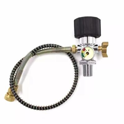 China 4500psi 30Mpa General Carbon Fiber Cylinder Gas Station Air Tank Metering Valve With Hose for sale