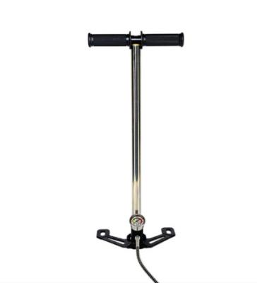 China Automotive industry JINGCHUN PCP high pressure hand pump 4500psi compressor for draft area pcp chasing 3 stage pump big gauge style for air gun for sale