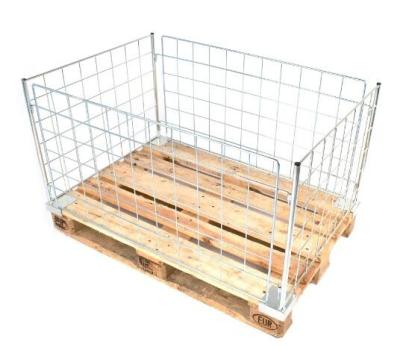 China wire mesh storage container with plastic pallet YB-K YB-K for sale