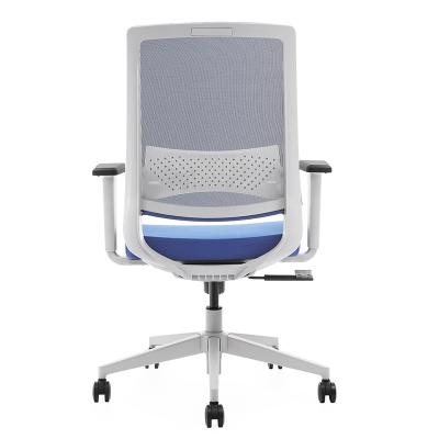 China Adjustable (Height) Swivel Adjustable Office Chair No Wheels High End Lift Mesh Fashionable Ergonomic Modern Design for sale