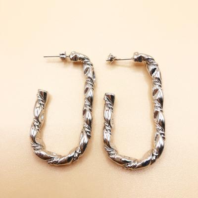 China 2021 TRENDY New Design Chunky Twisted Earrings Hoop Earring Jewelry Sets For Women for sale