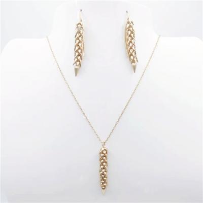 China CLASSIC New Style Fashion Gold Plated Pendant Earring And Jewelry Sets for sale