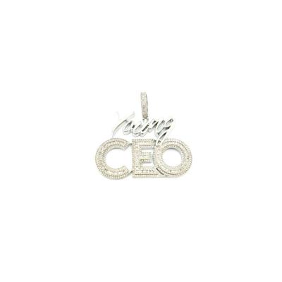 China Hot Style Hiphop Promotion 2021 New Hiphop Style Initial Letter Charm Necklace Jewelry for sale