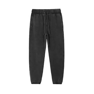 China Anti-wrinkle men's fleece pants autumn and winter plus size solid deep washed casual hoodies and sweatpants for men for sale