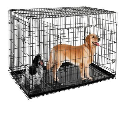 China High Quality Breathable Collapsible Dog Cage Stackable Portable Dog Kennel for sale