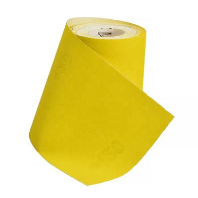 China Wood Premium Yellow Color Sand Paper Roll Aluminum Oxide Sand Paper 1meter Roll for sale