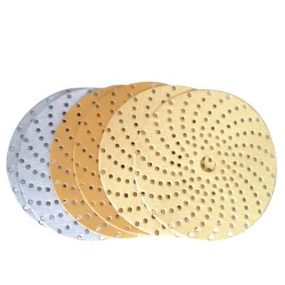 China 150mm Purple Waterproof Film Disc Abrasives Automotive Sandpaper Sandpaper Sanding Disc Superfine Yellow Aluminum Oxide Ceramic/ for sale