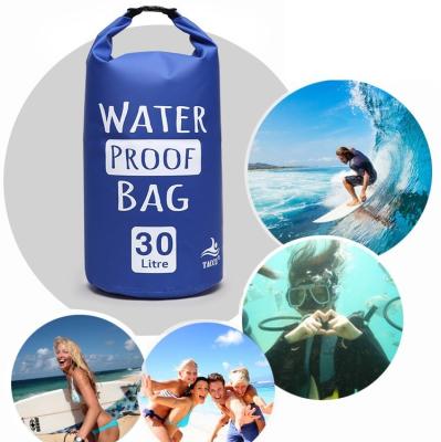 China 30L Backpack Dry Tube Waterproof Bag for Surfing, Swimming, Kayaking, Boating, Fishing, Hiking, Camping, Skiing and Snow for sale