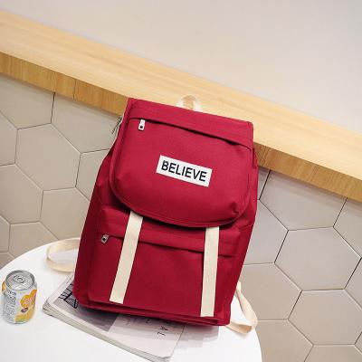 China New Korean version of personality letter backpack large capacity burden reduction waterproof multi-purpose bag for sale