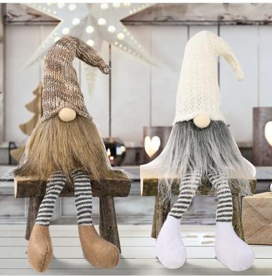 China Xmas Christmas Ornaments Faceless Doll Legs Forest Old Man Dwarf Rudolph Hanging Nordic Decoration for sale