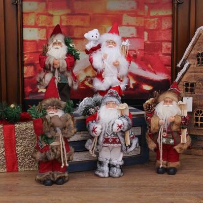 China Christmas Xmas 2022 Ornaments 12 Inch Holding Old Man's Window Front Desk Decoration Props for sale