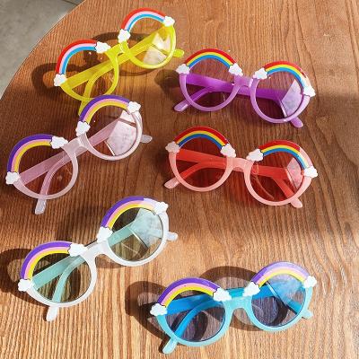 China Fashoion 2021 Children's Sunglasses Children's Sunglasses Kids Rainbow Sun Glasses Toddler Fashion Sun Glasses from China for sale