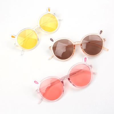 China Stylish Designer Kids Unisex Sunglasses Fashion Look Kids Sunglasses 2021 Toddler Sunglasses Fashoion for sale