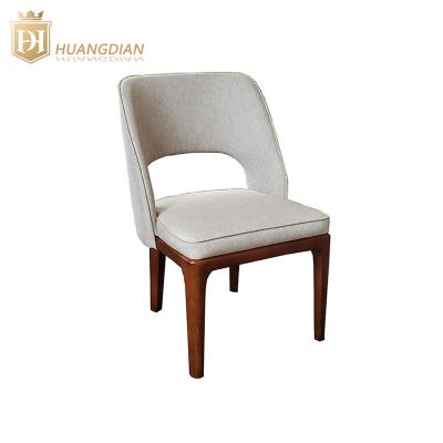 China Classic Solid Wood Frame Sponge Solid Wood High Density Restaurant Dining Chair for sale