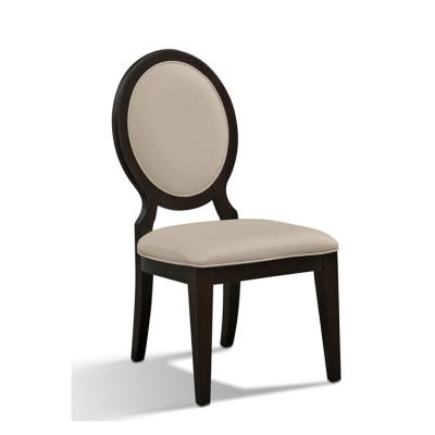 China Restaurant Chair Huangdian Furniture Hotel Solid Wood Round Back Chair for sale