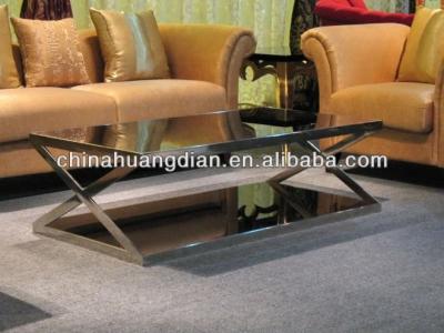 China Metal Coffee Table Solid Wood Base HDCT028 for sale