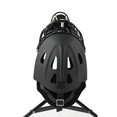 China Open Mold Sport Goods Baseball Catcher Helmet Hockey Style Painted Helmet In Matt Color Or Glossy Color for sale