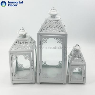 China Home Decoration Metal White Decorative Lantern ML6562 for sale