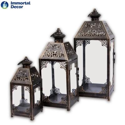 China Home Decoration Moroccan Lamp Glass Candle Holders for sale