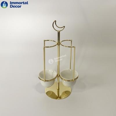 China home decoration gold MOON iorn candle holder for sale