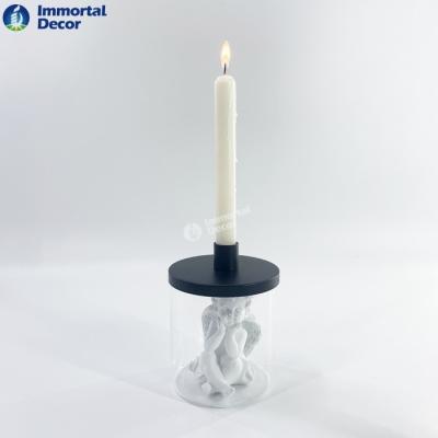 China Home Decoration Wedding Decoration Candle Holders With Angel for sale