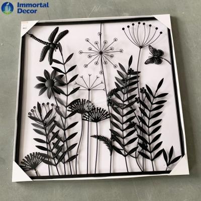 China Decorative Home Wall Metal Art Craft For Leaf Sunflower for sale