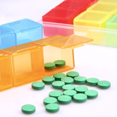 China Hot Selling High Quality Eco-friendly Weekly Pill Organizer Health Care 3 Tiers Detachable Pill Box 21 Compartment Plastic Pill Box for sale