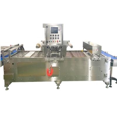 Cina 2.2kw MAP Tray Sealer Machine Rice Tray Sealing System con sistema di controllo PLC in vendita