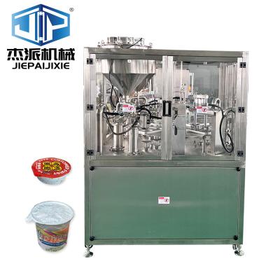 China 1800-2000 Cups/H Yogurt Water Juice Cream Honey Sauce Cup Filling Sealing Machine for sale