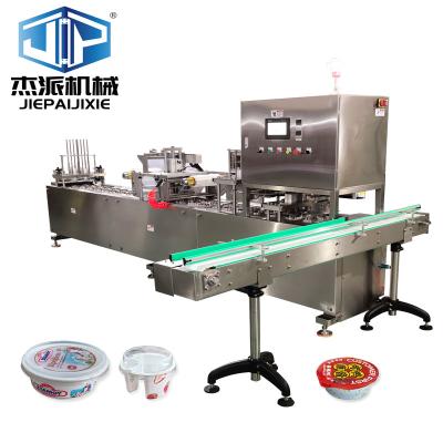 China Automatic Cup Sealing Machine Cover Capping Machine PLC Control Stainless Steel 2.0kW for sale